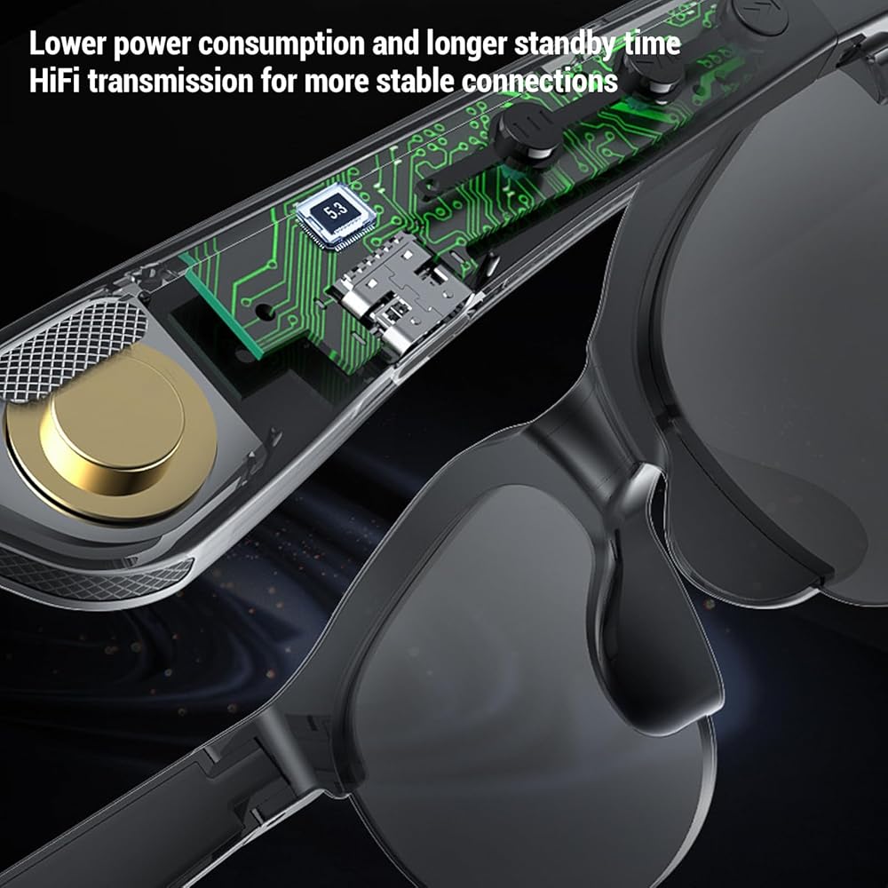 Glasses Headphone نظارات بسماعات بلوتوث