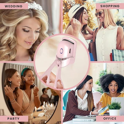Heated Eyelash Curler – Effortless, Safe & Rechargeable