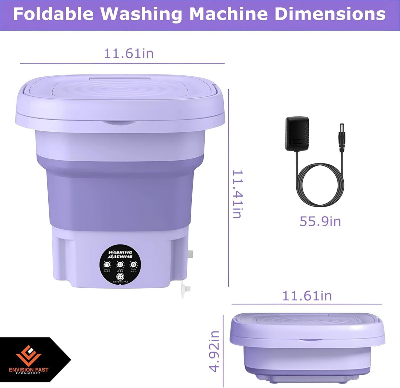 Mini Washing Machine Portable All-in-One